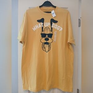 DISNEY Men's Mustard Yellow Graphic Tee